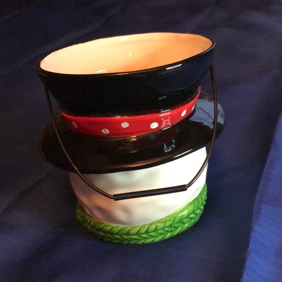 🎄 Decorative Snowman Ceramic Bucket - Picture 3 of 7